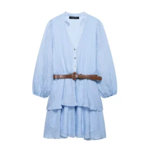 Міні-сукня з поясом